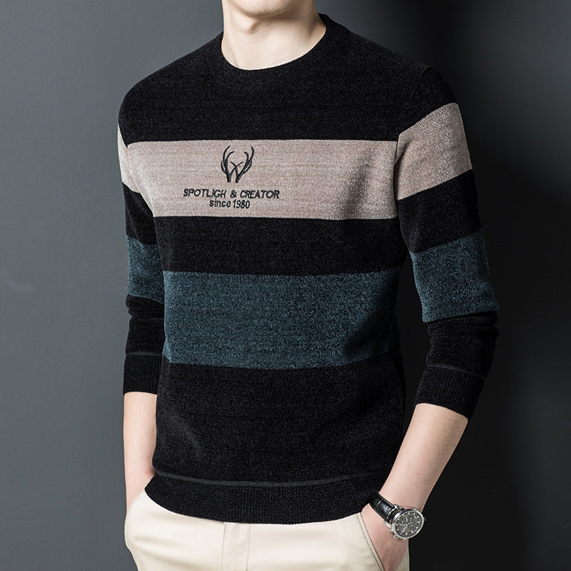 Dusted Chenille Men's Knit Sweater