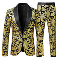 Men's Sequin Patterned Suit Two-piece Set
