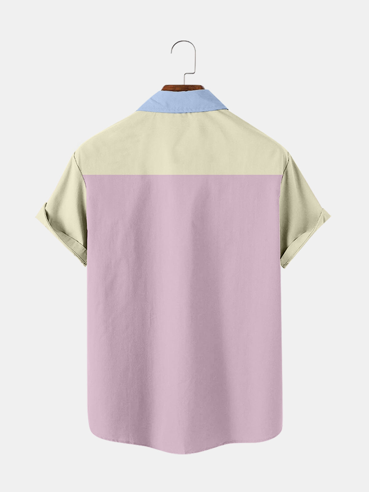 Patchwork 3D Digital Print Short Sleeve Shirt