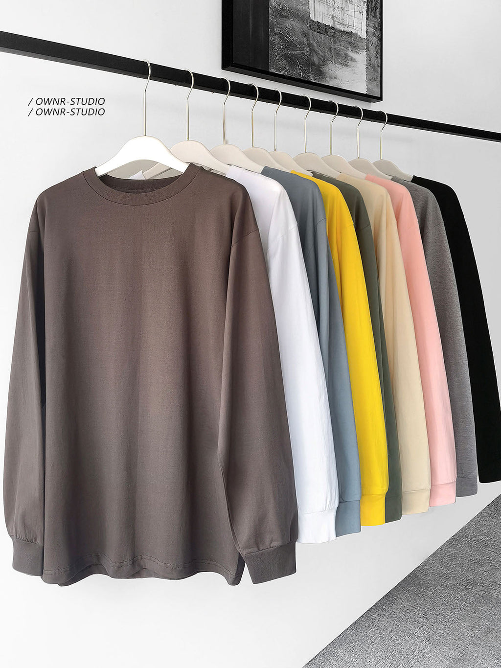 Black Loose Spring And Autumn Thick Inner Sweater