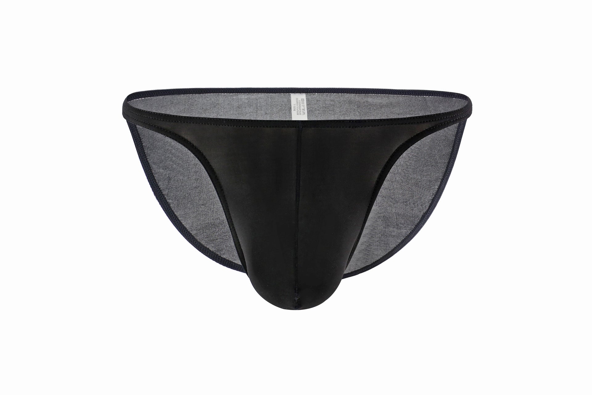 Men's Thin Ice Silk Underwear U Convex Micro Sheer Briefs