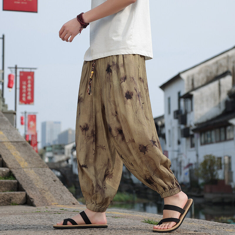 Summer Men's Thin Breathable Fashion Casual Pants
