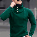 New Autumn And Winter Long-sleeved T-shirt Men's Sports High Neck Sweater