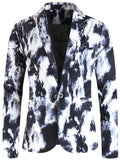 One Button Printing Leisure Suit men