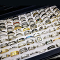 mixed Styles Of Titanium Steel And Stainless Steel Rings For Men And Women