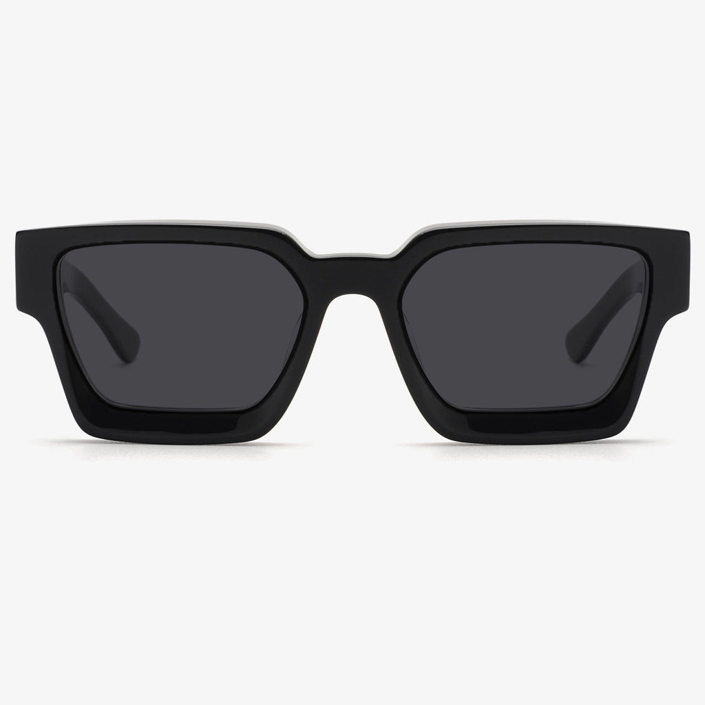 Square Plate Glasses Men's And Women's Simple Trendy Large Rim Sunglasses Good-looking Niche Sunglasses