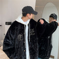 Winter Thickened American Retro Alphabet Baseball Uniform