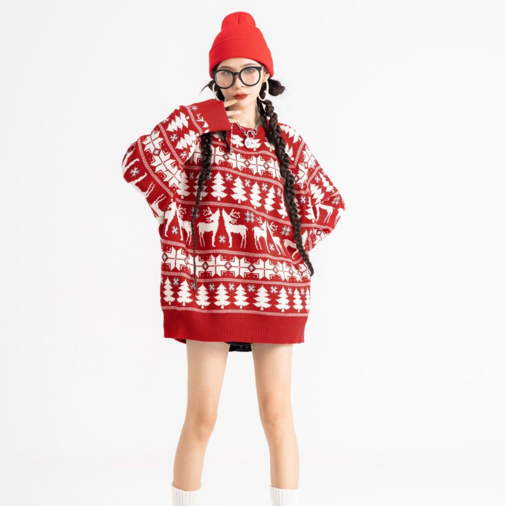 Men And Women Loose Fashion Casual Couple Sweater