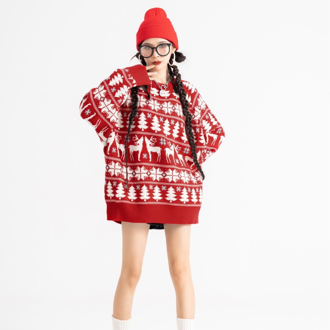 Men And Women Loose Fashion Casual Couple Sweater