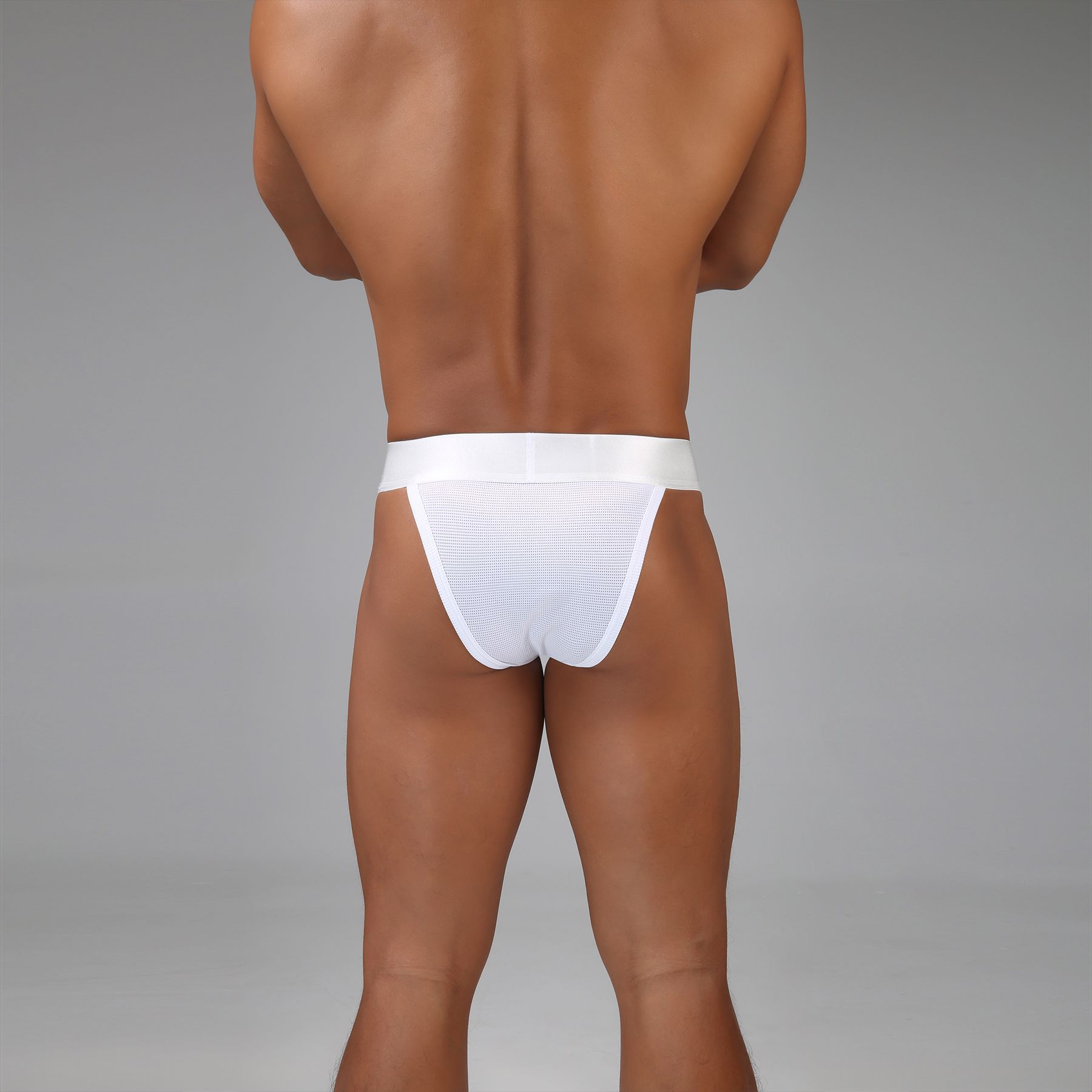 Mens Ultra-thin Mesh Briefs With A Wide Waistband And Semi-hugging Fit