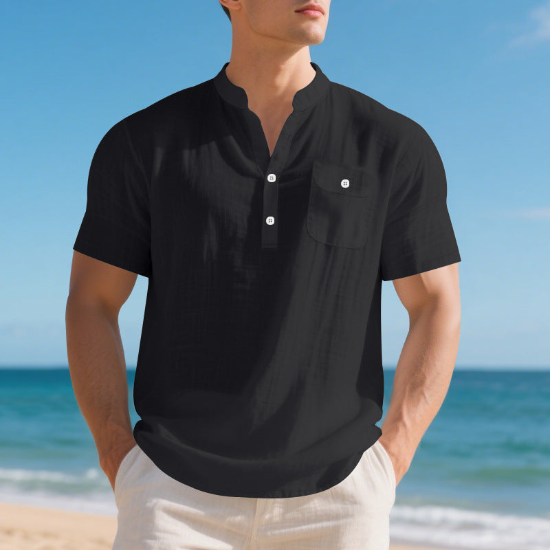 Summer American Linen Men's shirt