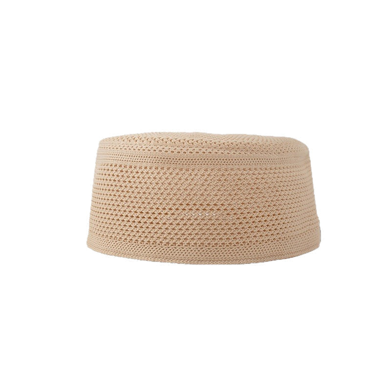 Muslim Ethnic Cap Worship Cap Breathable Flat Top Ceremonial Hat
