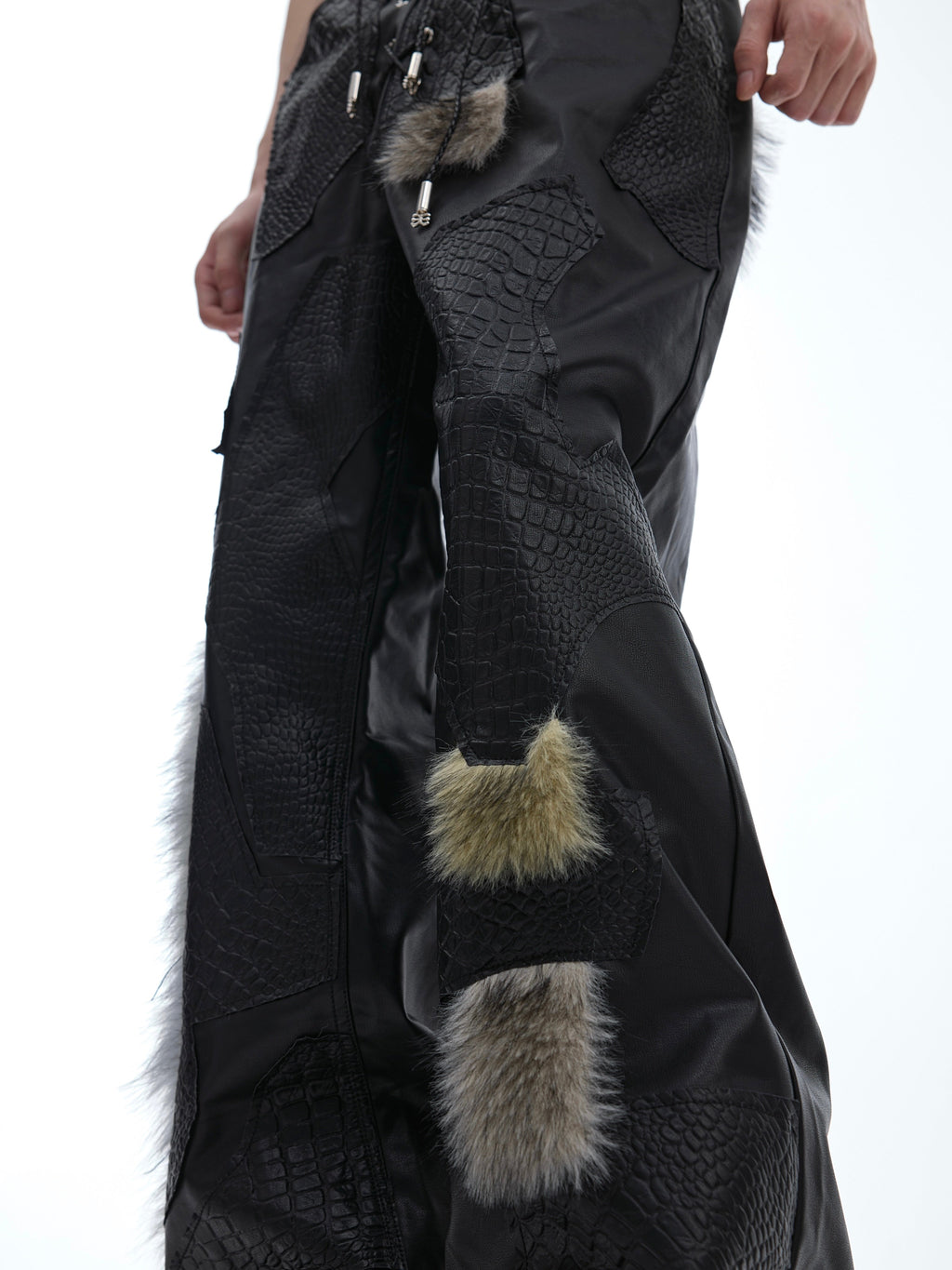 Punk Fitted Boot-cut Pants Tide