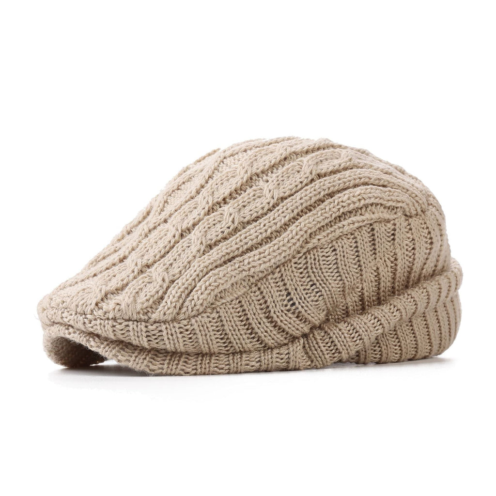 Versatile Forward Ear Flap Fleece Lined Warm Men's Hat For Autumn And Winter