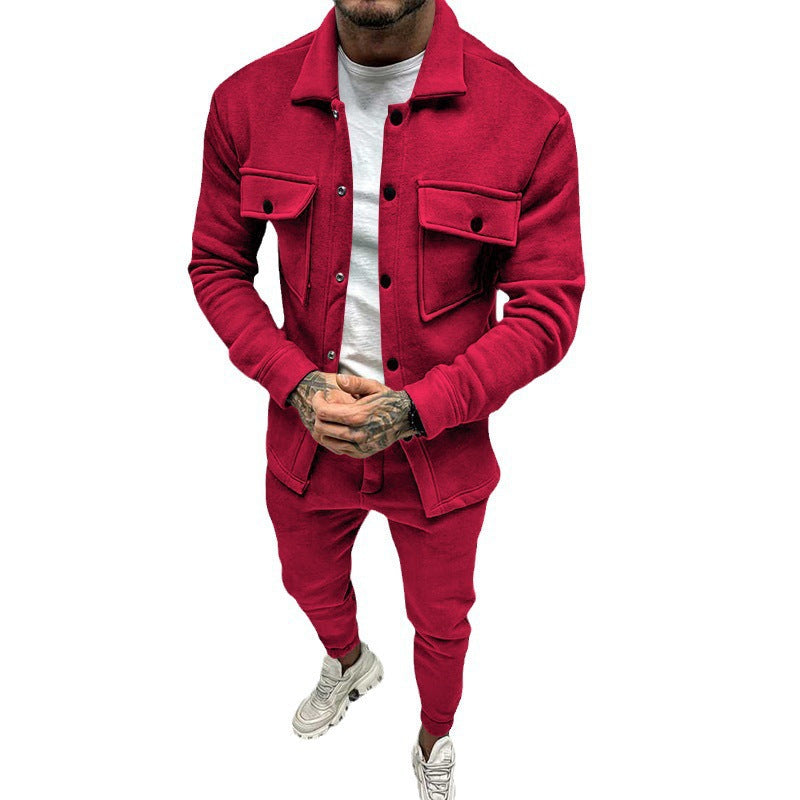 Men's Suits Spring And Autumn Two Piece Set