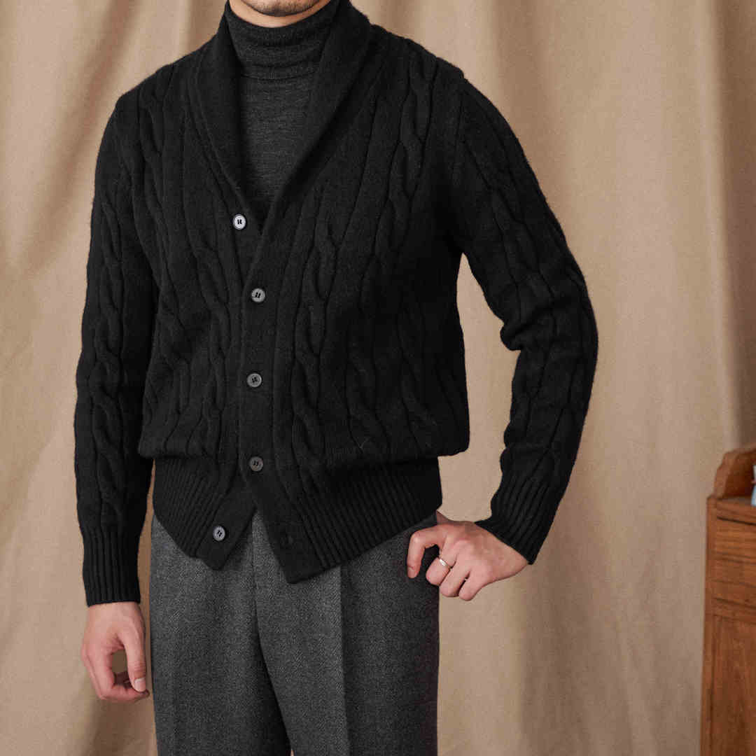 Twisted Flower Cardigan Retro Casual Sweater