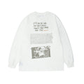 American Retro Fun Print Long-sleeved T-shirt Men's Sweater