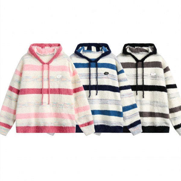 Trendy Pu Shuai Pullover Sweater Hooded Sweater
