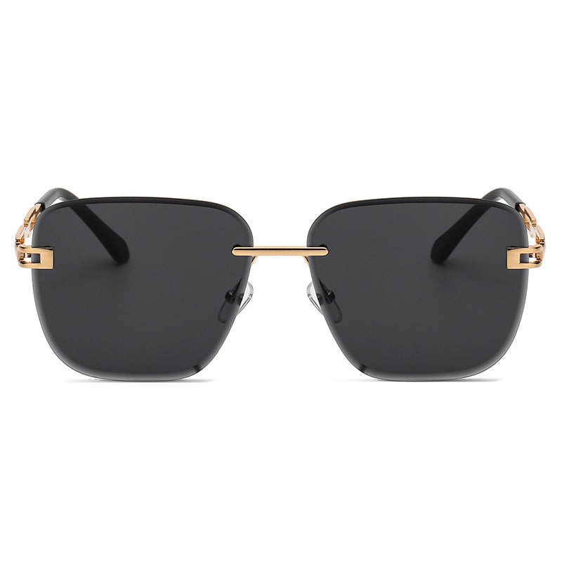 Fashion Frameless Trimming Square Sunglasses