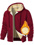Men's Cashmere Hoodie Thickened Zipper Coat