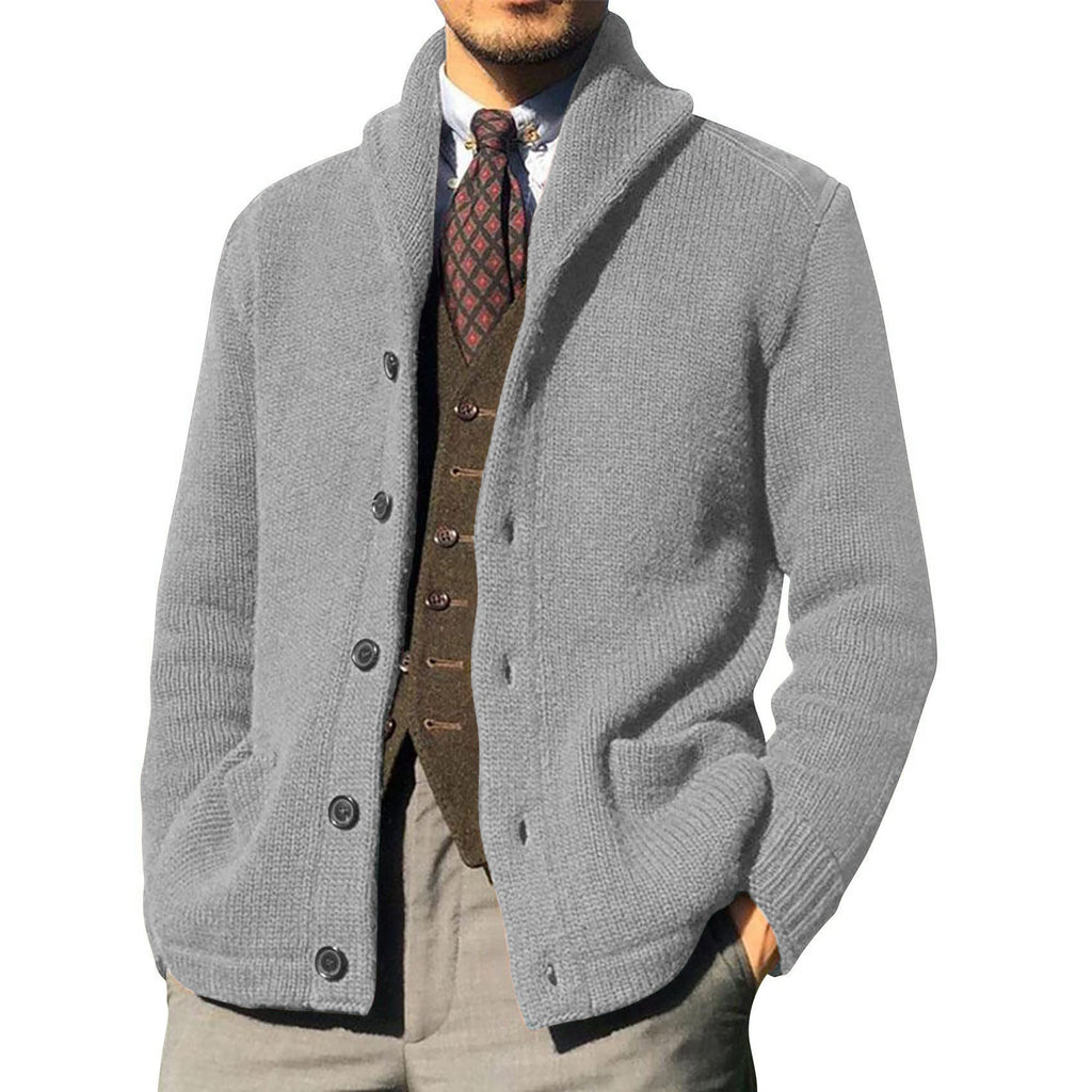 Autumn And Winter Solid Color Long-sleeved Coat