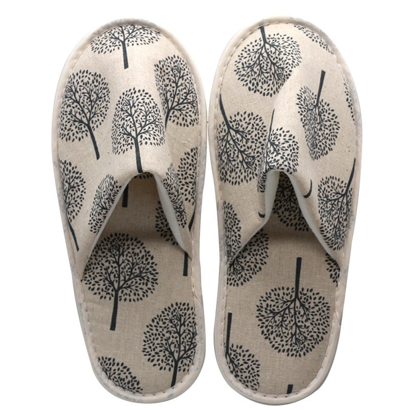 Disposable Slippers Cotton Print Toiletries