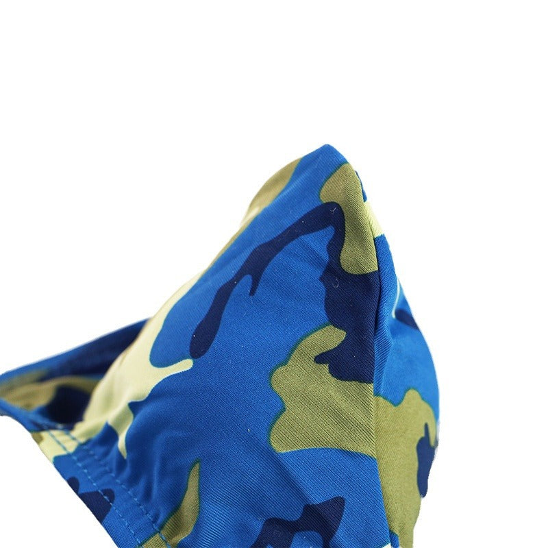 Fashionable Camouflage Convex Briefs Men's Underwear