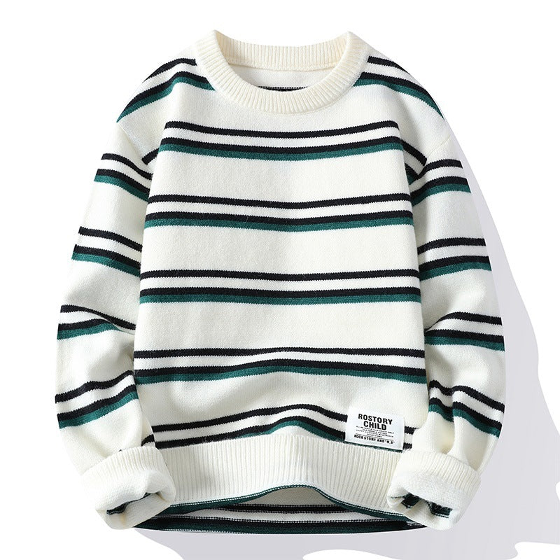 Men's Thickened American Fashion Brand Idle Style Knitwear Coat
