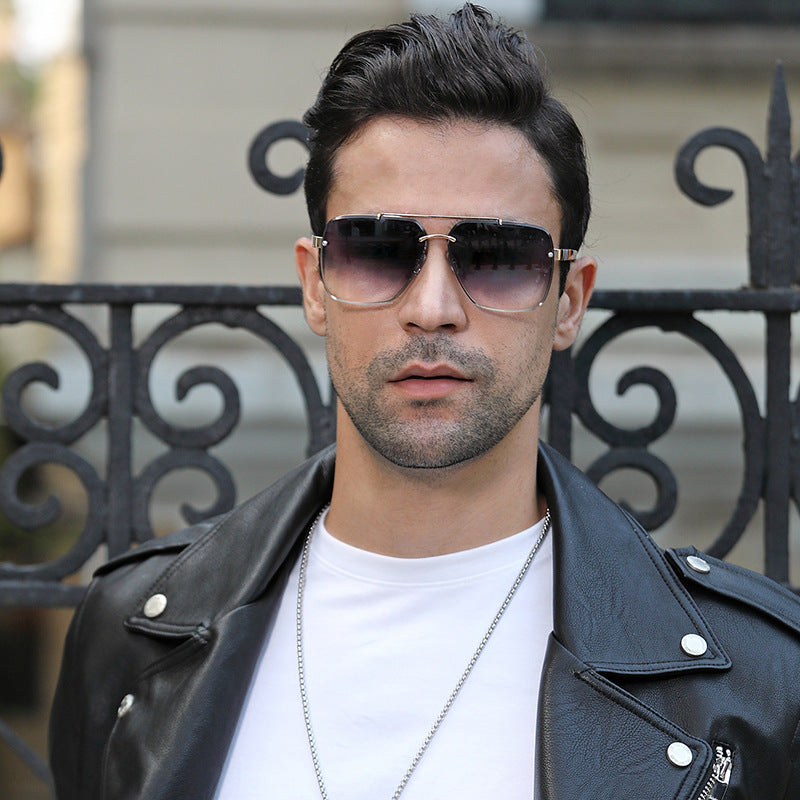 Retro Square Frame Men's Sunglasses