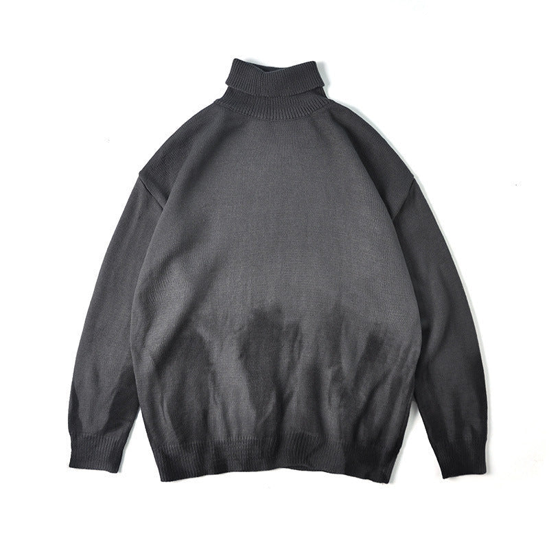 Futuristic Style Turtleneck Knitwear Jumper Sweatshirt