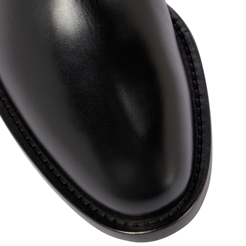 Women's Large Size Simple Low Heel High Boots
