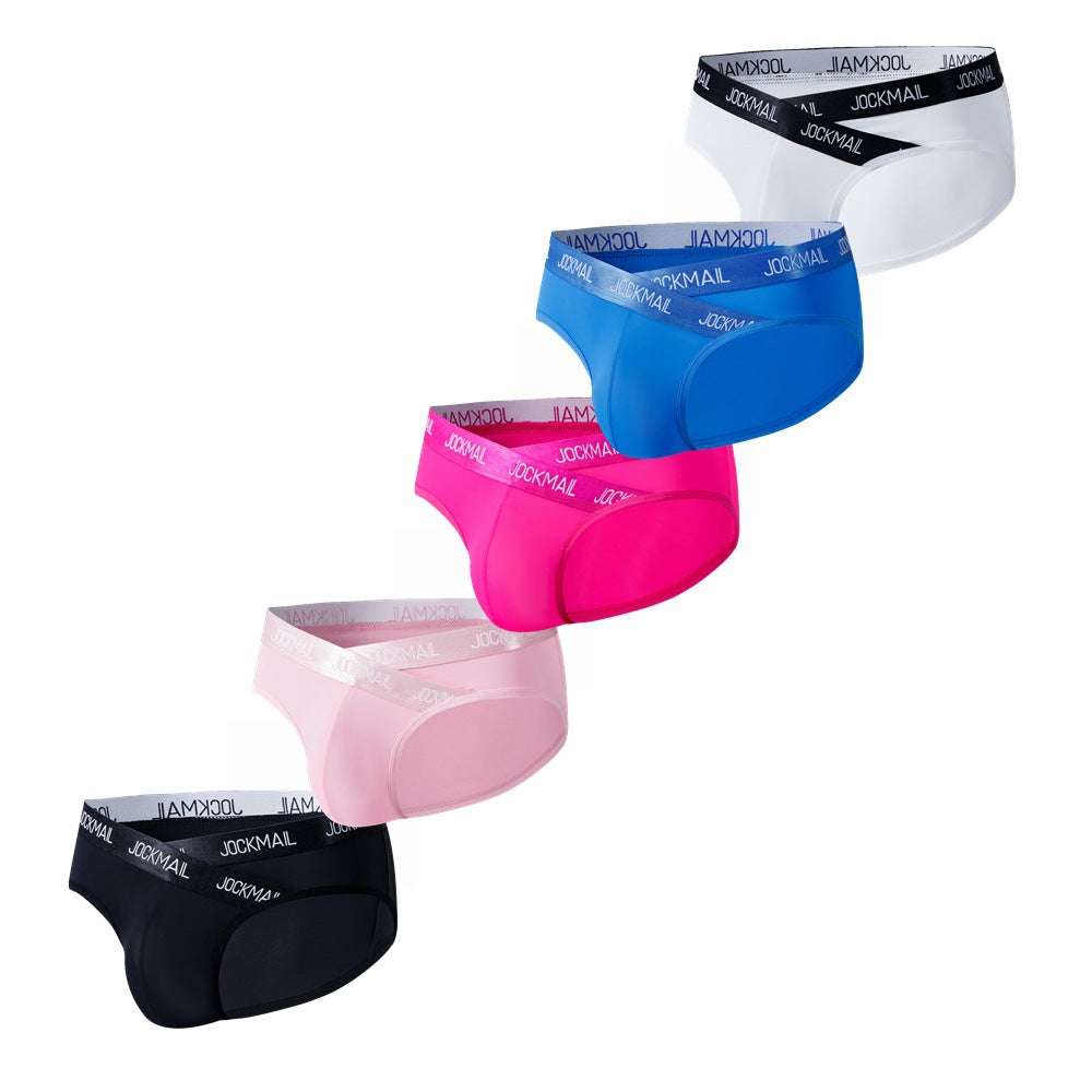 Men's Low-rise Sexy Lettered Sports Breathable Briefs