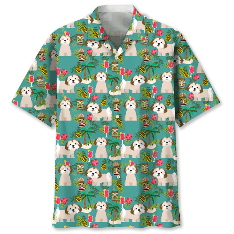 Trendy Cool Fashion Vintage Printed Shirt Men's Summer