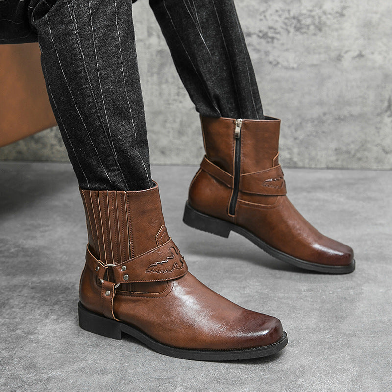 Large Size Western Style Men's Cowboy Boot