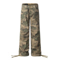 Retro Camouflage Loose Cross-leg Jeans