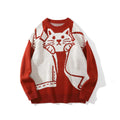 Neutral Kitten Fun Niche Sweater