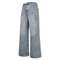 Light Blue Straight Jeans Men's High Street Retro