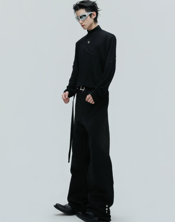 Niche Turtleneck Deconstructed Bottoming Shirt