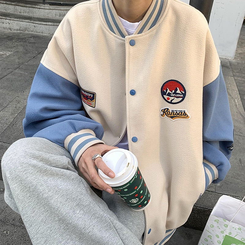 new Style Retro All-match Handsome baseball Jacket
