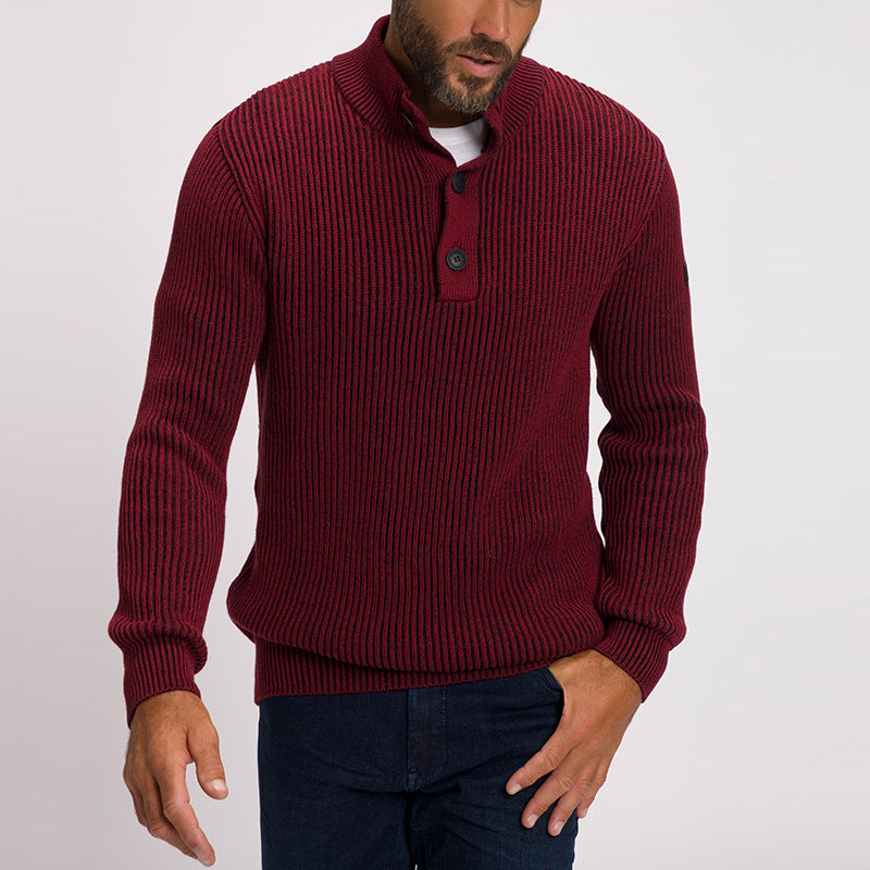 European And American Knitted Sweater Coat Men's Clothing