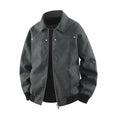 American Retro Brown Lapel Leather Coat