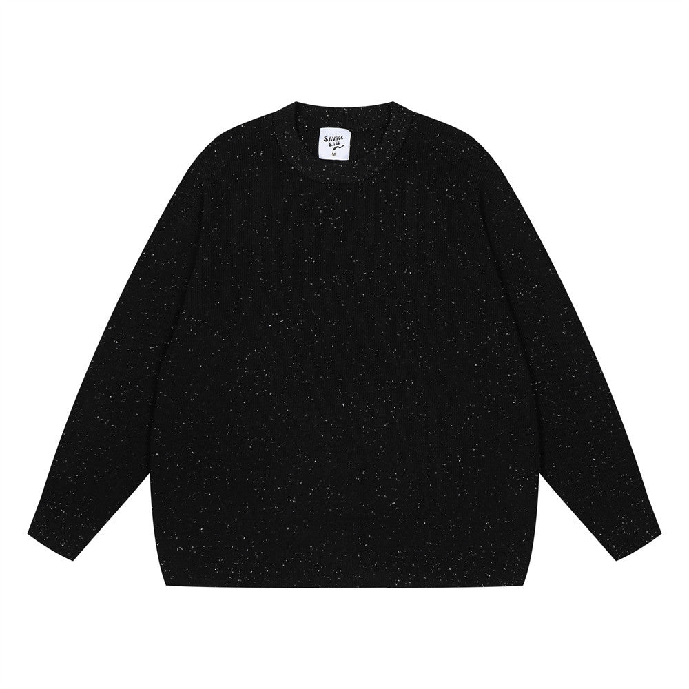 Dot Brocade Sweater Men's Loose Casual