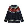 Knitwear Crew Neck Tops For Boys And Girls