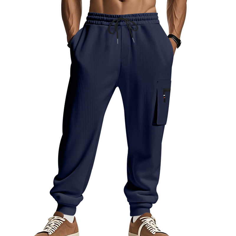 Men's Sports Multi-pocket Zipper Trousers