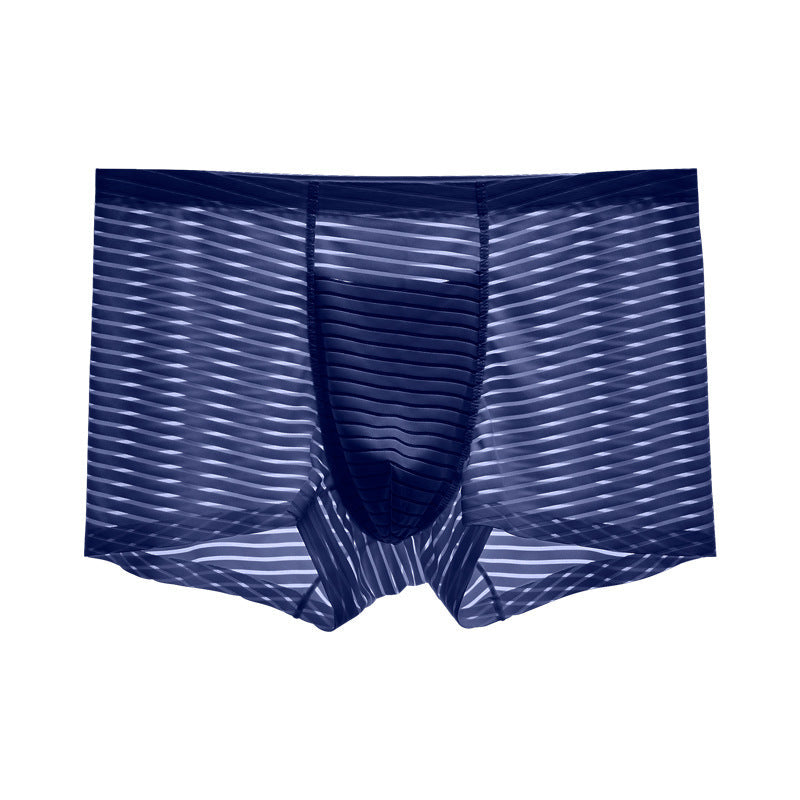 Men's Ice Silk Seamless Boxers Thin Air Boxers