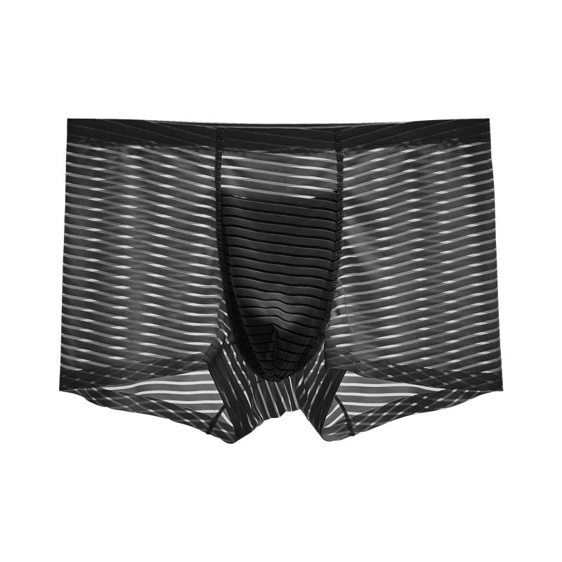 Men's Ice Silk Seamless Boxers Thin Air Boxers