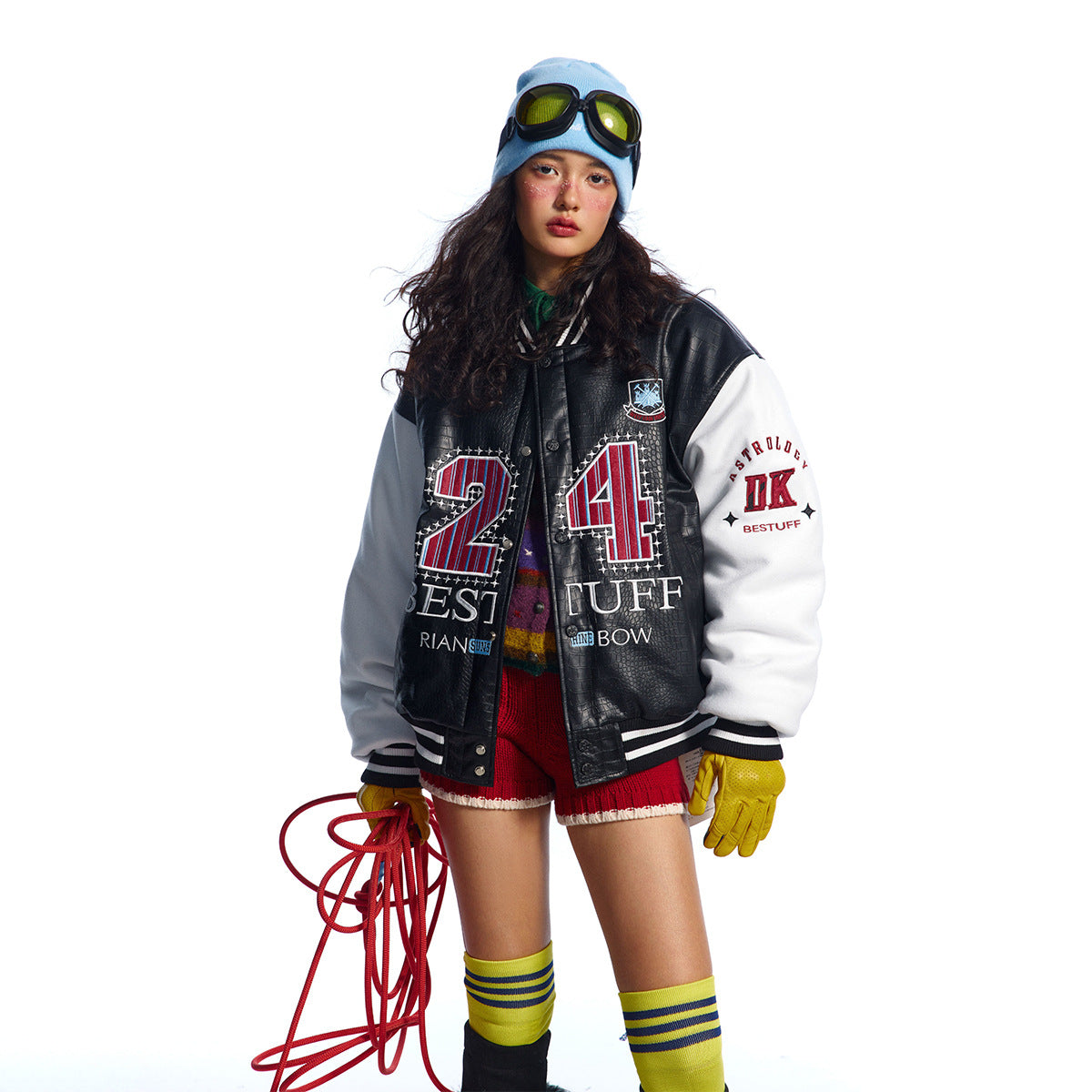 Paste Cloth Embroidery Flight Jacket
