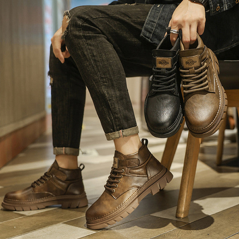 Martin Boots Men's High Top Working Wear Retro boots
