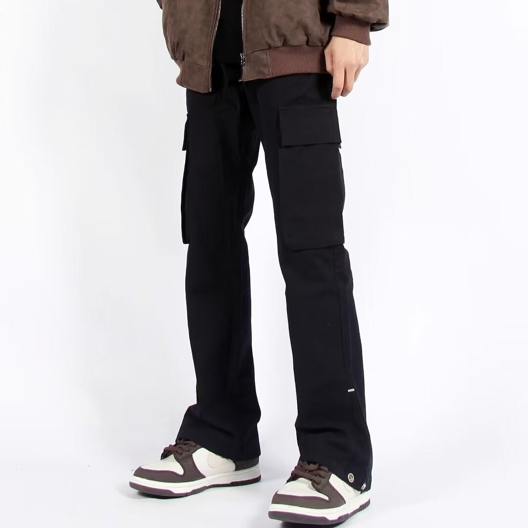 Straight-leg Floor-length Pants Trendy Brand Fashion Casual