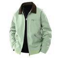 Spring And Autumn Contrast Color Lapels Workwear Jacket